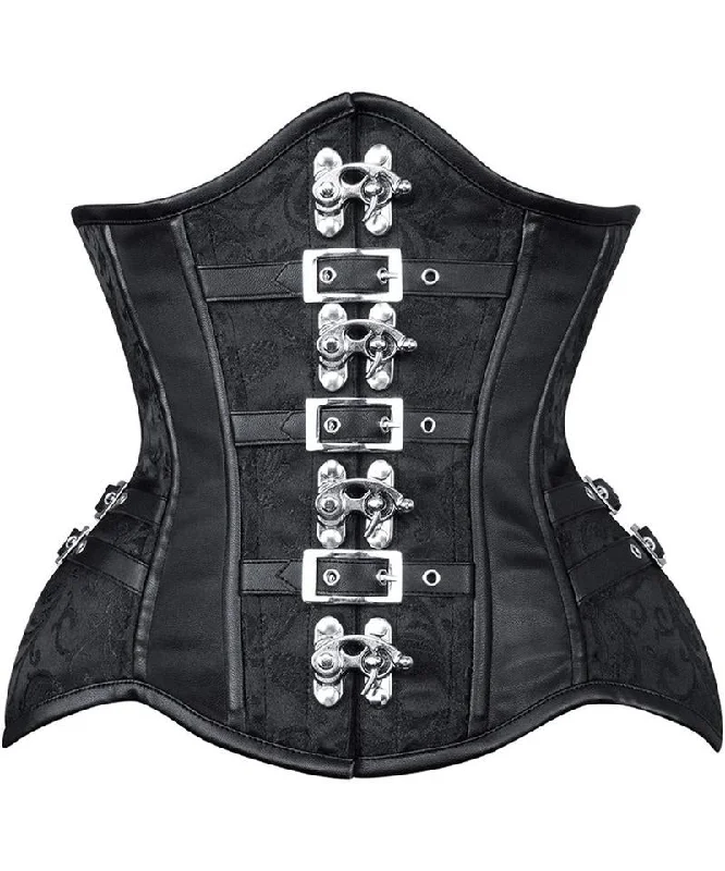 Multicolored bustiers with a vibrant and playful designRimon New Curvy Brocade Waist Trainer with Buckle