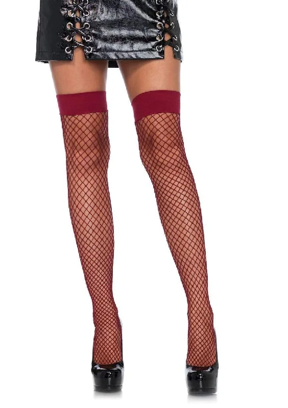 Woolen Tights for WinterFishnet Thigh Highs - One Size - Burgandy