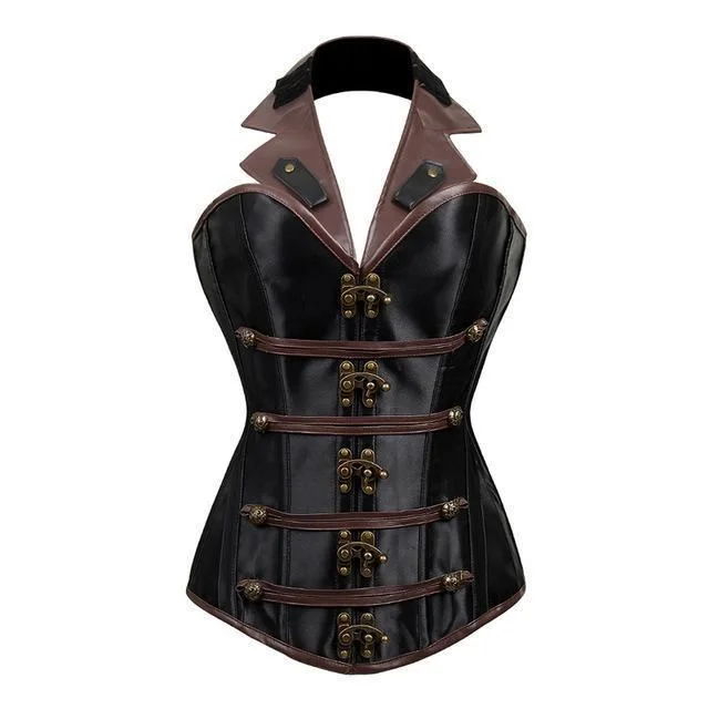 Black bustiers for a classic and versatile lookRaffaella Steampunk Corset