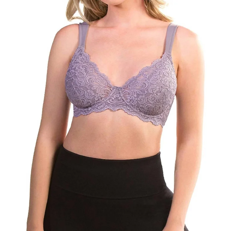 Designer Lingerie Sets for WomenDesigner Lingerie Sets for WomenWomen's bras made of soft cotton fabricScalloped Lace Underwire Full Figure Bra In Dusty Lavender