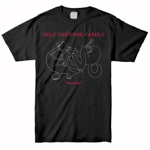 Women's designer t shirt Self Defense Family - Australia Shirt (Black)