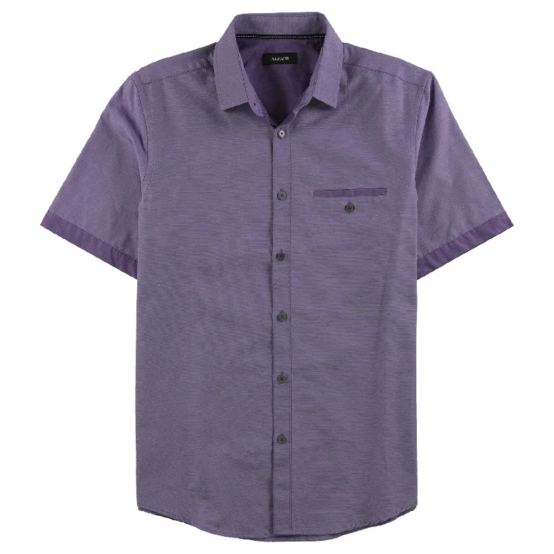 Men's Organic Cotton Casual Shirts with a Soft Handfeel for Everyday ComfortAlfani Mens Blair Texture Button Up Shirt, Purple, Small Men's Organic Cotton Casual Shirts with a Soft Handfeel for Everyday ComfortAlfani Mens Blair Texture Button Up Shirt, Purple, Small