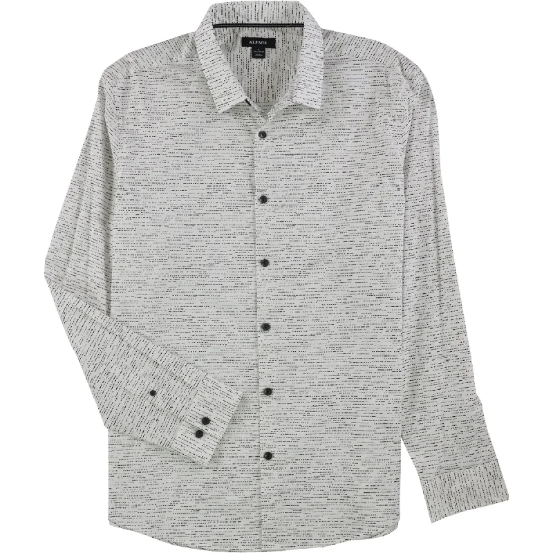 Men's Distressed Denim Casual Shirts with Frayed Edges for a Trendy and Rugged LookAlfani Mens Craven Dash Button Up Shirt, White, Medium Men's Distressed Denim Casual Shirts with Frayed Edges for a Trendy and Rugged LookAlfani Mens Craven Dash Button Up Shirt, White, Medium
