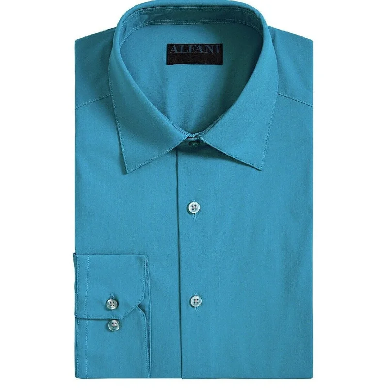 Men's Button - Down Oxford Casual Shirts in Crisp White for a Classic and Versatile StyleAlfaTech by Alfani Men's Slim-Fit Easy-Care Dress Shirt Blue 32-33 Men's Button - Down Oxford Casual Shirts in Crisp White for a Classic and Versatile StyleAlfaTech by Alfani Men's Slim-Fit Easy-Care Dress Shirt Blue 32-33