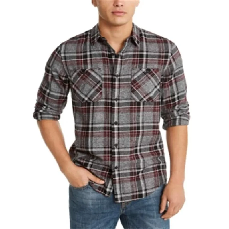 Men's Moisture - Wicking Performance Fabric Casual Shirts for Outdoor ActivitiesAmerican Rag Men's Alex Plaid Shirt Gray Men's Moisture - Wicking Performance Fabric Casual Shirts for Outdoor ActivitiesAmerican Rag Men's Alex Plaid Shirt Gray