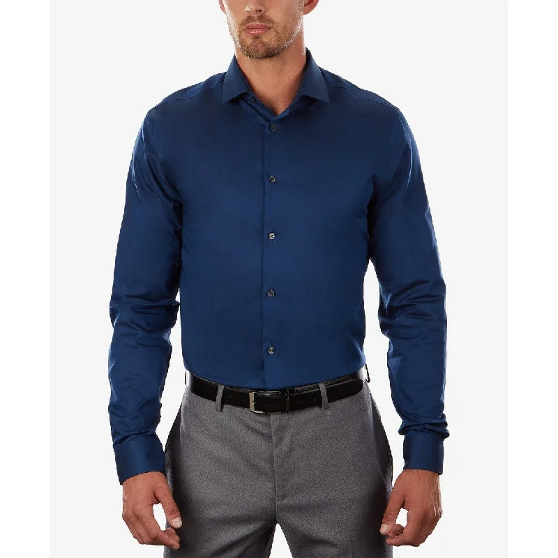 Men's Distressed Denim Casual Shirts with Frayed Edges for a Trendy and Rugged LookCalvin Klein Men's Steel Extra-Slim Fit Dress Shirt Med Blue 32X33 Men's Distressed Denim Casual Shirts with Frayed Edges for a Trendy and Rugged LookCalvin Klein Men's Steel Extra-Slim Fit Dress Shirt Med Blue 32X33