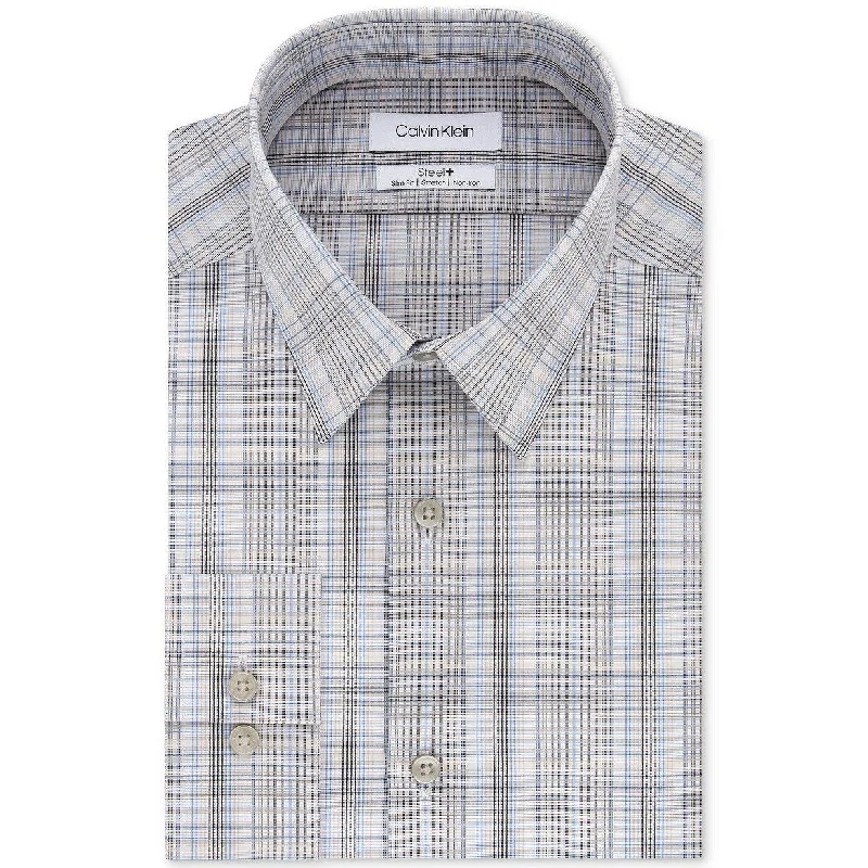 Men's Distressed Denim Casual Shirts with Frayed Edges for a Trendy and Rugged LookCalvin Klein Men's Stretch Performance Plaid Dress Shirt Beige 17 - 17-32-33 Men's Distressed Denim Casual Shirts with Frayed Edges for a Trendy and Rugged LookCalvin Klein Men's Stretch Performance Plaid Dress Shirt Beige 17 - 17-32-33