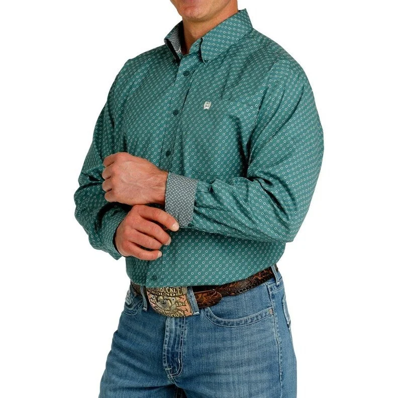 Men's Stretch - Fabric Casual Shirts in Navy Blue for a Comfortable and Flexible FitCinch Western Shirt Mens Long Sleeve Button Front Printed MTW1105757 Men's Stretch - Fabric Casual Shirts in Navy Blue for a Comfortable and Flexible FitCinch Western Shirt Mens Long Sleeve Button Front Printed MTW1105757
