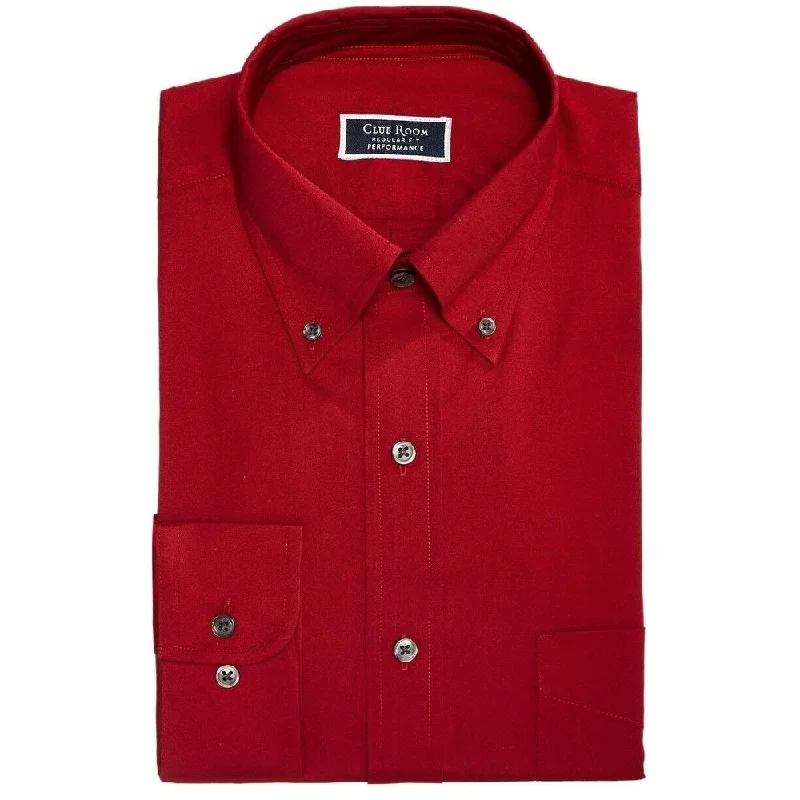 Men's Short - Sleeve Linen Casual Shirts in Light Khaki for a Breathable Summer OptionClub Room Men's Wrinkle-Resistant Pinpoint Dress Shirt Red Size17 - 34-35 Men's Short - Sleeve Linen Casual Shirts in Light Khaki for a Breathable Summer OptionClub Room Men's Wrinkle-Resistant Pinpoint Dress Shirt Red Size17 - 34-35