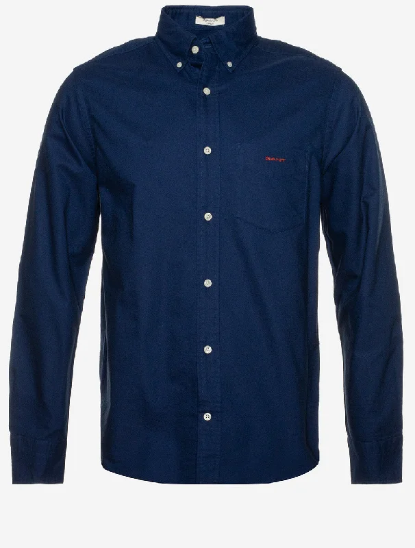 Men's Short - Sleeve Linen Casual Shirts in Light Khaki for a Breathable Summer OptionRegular Beefy Oxford Shirt Persian Blue Men's Short - Sleeve Linen Casual Shirts in Light Khaki for a Breathable Summer OptionRegular Beefy Oxford Shirt Persian Blue