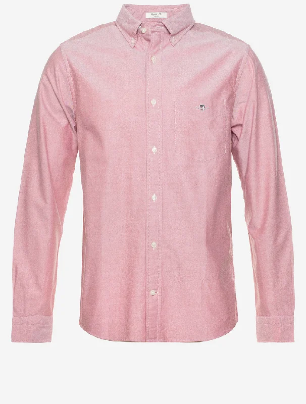 Men's Moisture - Wicking Performance Fabric Casual Shirts for Outdoor ActivitiesRegular Classic Oxford Shirt Iron Red Men's Moisture - Wicking Performance Fabric Casual Shirts for Outdoor ActivitiesRegular Classic Oxford Shirt Iron Red