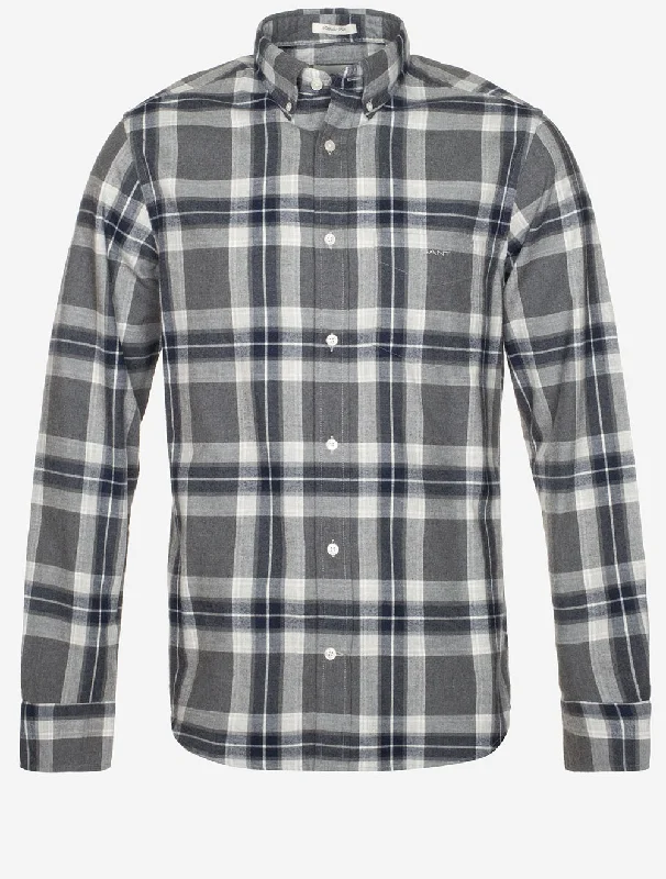Men's Tailored Fit Checkered Casual Shirts in Multicolor for a Smart - Casual EnsembleRegular Tartan Melange Check Shirt Dark Grey Melange Men's Tailored Fit Checkered Casual Shirts in Multicolor for a Smart - Casual EnsembleRegular Tartan Melange Check Shirt Dark Grey Melange
