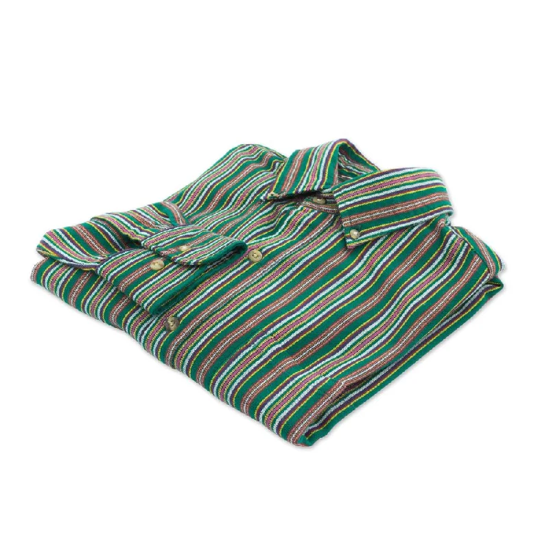 Men's Long - Line Oversized Casual Shirts in Dark Gray for a Relaxed and Modern LookHandmade Men's Cotton 'Grove of Coban' Shirt (Guatemala) Men's Long - Line Oversized Casual Shirts in Dark Gray for a Relaxed and Modern LookHandmade Men's Cotton 'Grove of Coban' Shirt (Guatemala)