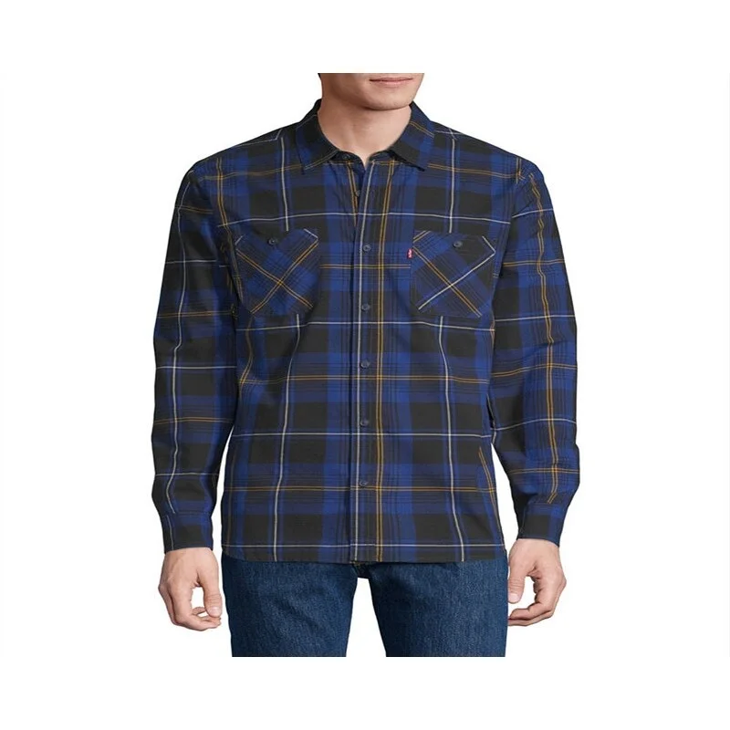 Men's Distressed Denim Casual Shirts with Frayed Edges for a Trendy and Rugged LookLevi's Men's Hobel Plaid Woven Button Down Shirt Men's Distressed Denim Casual Shirts with Frayed Edges for a Trendy and Rugged LookLevi's Men's Hobel Plaid Woven Button Down Shirt