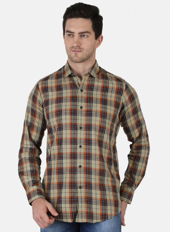 Men's Short - Sleeve Linen Casual Shirts in Light Khaki for a Breathable Summer OptionMen Brown Check Shirt Men's Short - Sleeve Linen Casual Shirts in Light Khaki for a Breathable Summer OptionMen Brown Check Shirt