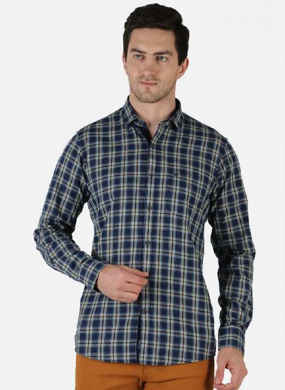 Men's Tailored Fit Checkered Casual Shirts in Multicolor for a Smart - Casual EnsembleMen NAvy Blue Check Shirt Men's Tailored Fit Checkered Casual Shirts in Multicolor for a Smart - Casual EnsembleMen NAvy Blue Check Shirt