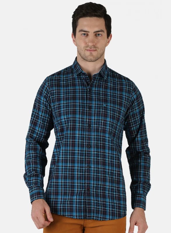 Men's Embroidered Detail Casual Shirts in Beige for a Touch of EleganceMen NAvy Blue Check Shirt Men's Embroidered Detail Casual Shirts in Beige for a Touch of EleganceMen NAvy Blue Check Shirt