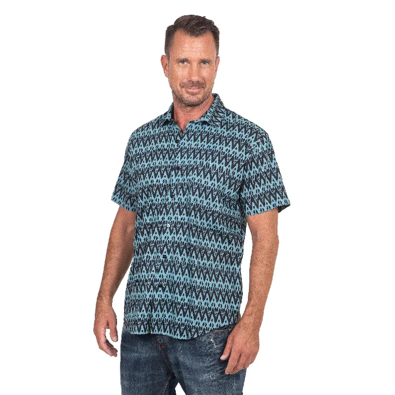 Men's Sustainable Recycled Material Casual Shirts for Eco - Conscious ConsumersNovica Handmade Heartbeats Mens Hand-Stamped Cotton Shirt Men's Sustainable Recycled Material Casual Shirts for Eco - Conscious ConsumersNovica Handmade Heartbeats Mens Hand-Stamped Cotton Shirt