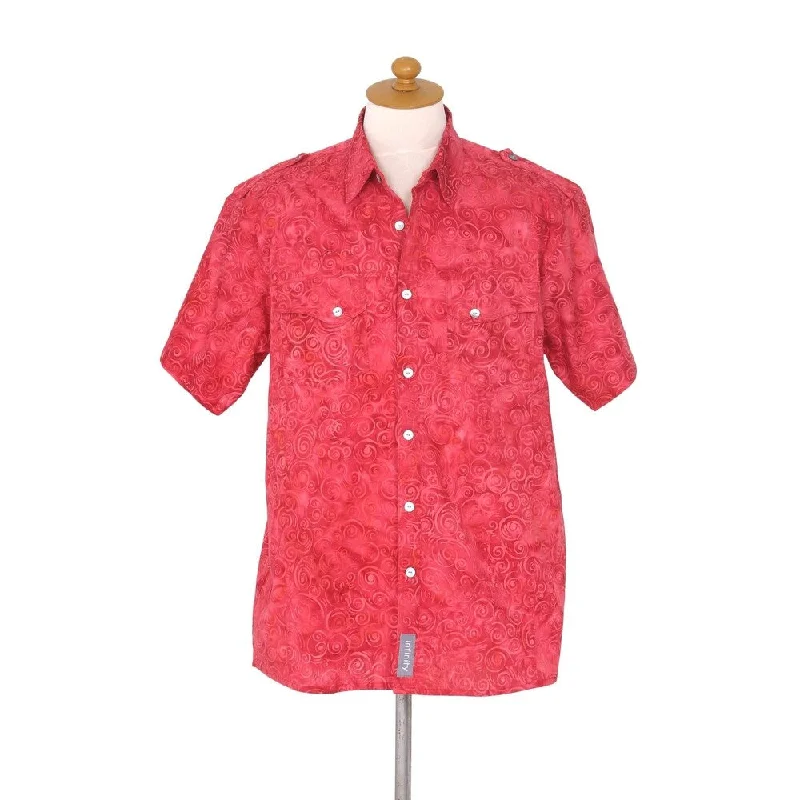 Plus Size Men's Plaid Flannel Casual Shirts in Earth Tones for a Cozy Fall OutfitNOVICA Handmade Red Bali Expedition Mens Cotton Shirt (Indonesia) Plus Size Men's Plaid Flannel Casual Shirts in Earth Tones for a Cozy Fall OutfitNOVICA Handmade Red Bali Expedition Mens Cotton Shirt (Indonesia)