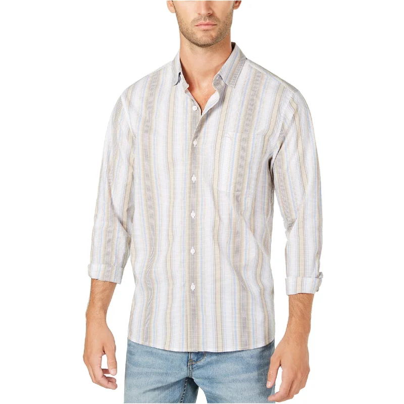 Men's Sustainable Recycled Material Casual Shirts for Eco - Conscious ConsumersTommy Bahama Mens Uvita Striped Button Up Shirt, Multicoloured, Small Men's Sustainable Recycled Material Casual Shirts for Eco - Conscious ConsumersTommy Bahama Mens Uvita Striped Button Up Shirt, Multicoloured, Small