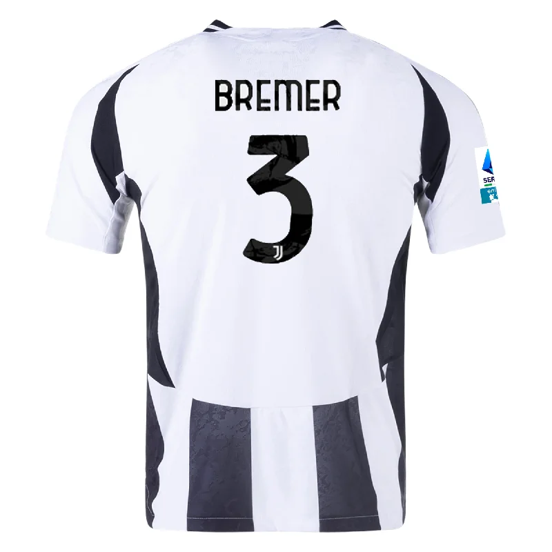 Men's Basketball Jerseys in Sleeveless Design for Enhanced Mobility on the Courtadidas Juventus Authentic Gleison Bremer Home Jersey w/ Serie A Patch 24/25 (White/Black)