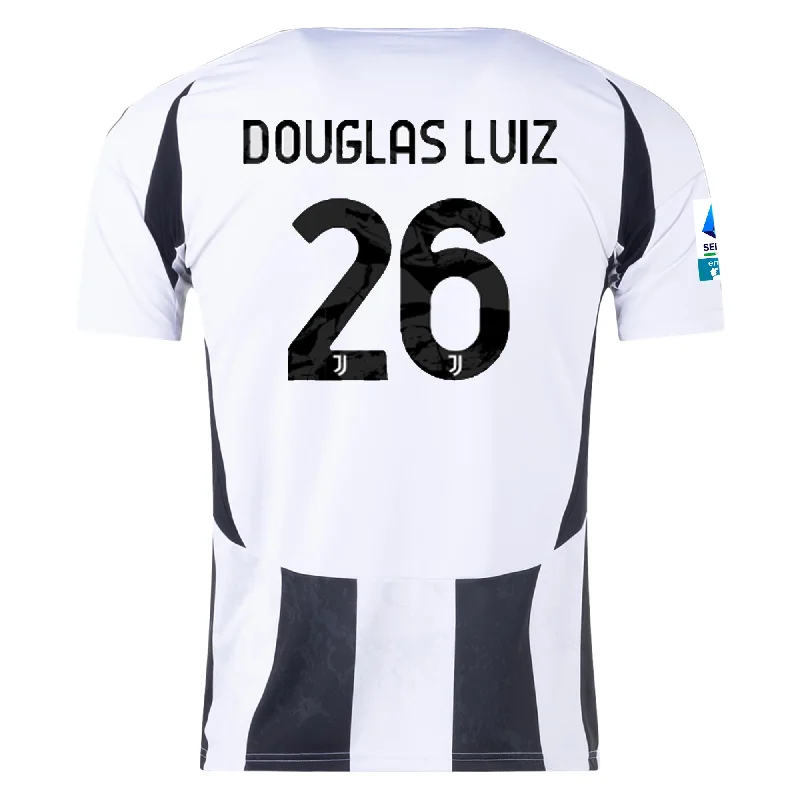 Men's Throwback Rugby Jerseys of Historic Matches and Teams for Rugby History Buffsadidas Juventus Douglas Luiz Home Jersey w/ Serie A Patch 24/25 (White/Black)