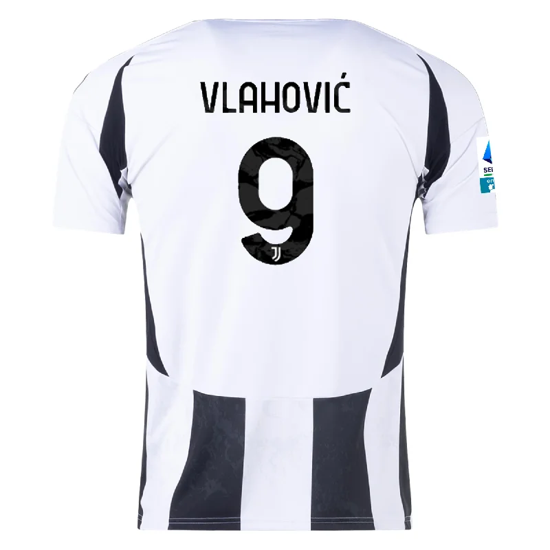 Men's Basketball Jerseys in Sleeveless Design for Enhanced Mobility on the Courtadidas Juventus Dušan Vlahović Home Jersey w/ Serie A Patch 24/25 (White/Black)