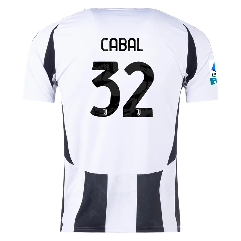 Men's Breathable Polyester Running Jerseys in Bright Neon Colors for High - Visibility Workoutsadidas Juventus Juan Cabal Home Jersey w/ Serie A Patch 24/25 (White/Black)