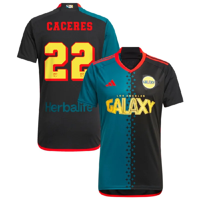 Men's NBA Authentic Team Jerseys in Official Team Colors for True Basketball Fansadidas LA Galaxy Martin Caceres Third Jersey 24/25 (Black/Virdia) Men's NBA Authentic Team Jerseys in Official Team Colors for True Basketball Fansadidas LA Galaxy Martin Caceres Third Jersey 24/25 (Black/Virdia)