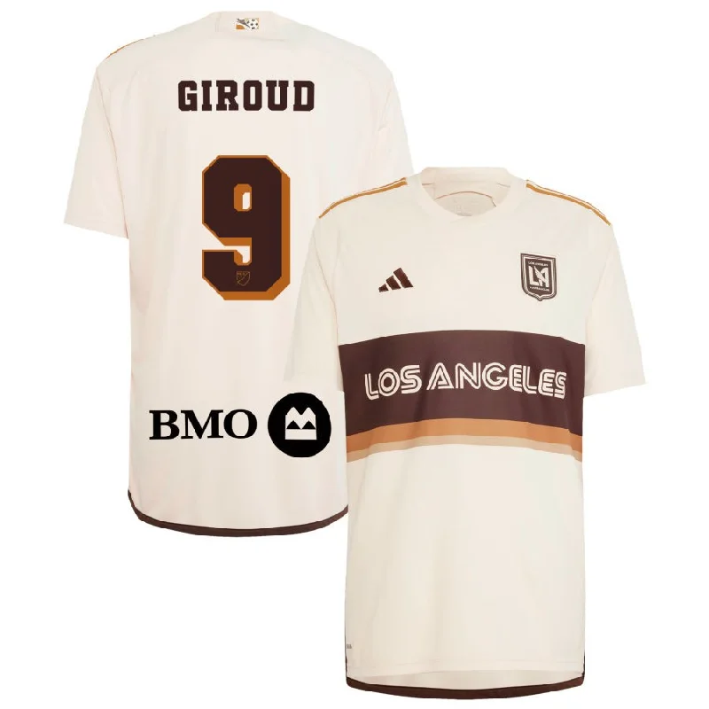 Men's Football Jerseys with Embroidered Club Badges for a Premium and Authentic Appealadidas LAFC Olivier Giroud Third Jersey 24/25 (Linen/Dark Brown)