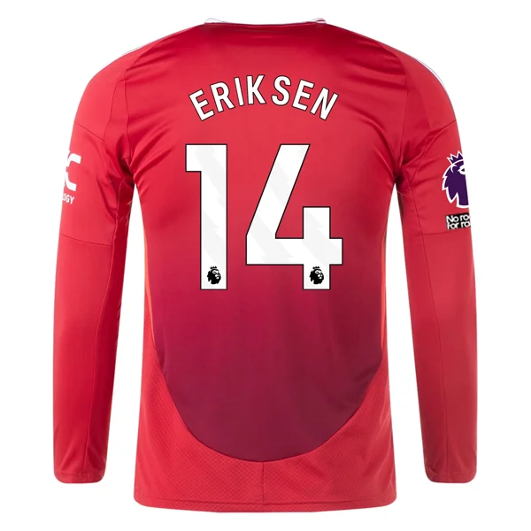 Men's Limited - Edition Cricket Jerseys Commemorating Historic Matches for Die - Hard Cricket Loversadidas Manchester United Christian Eriksen Long Sleeve Home Jersey w/ EPL + No Room For Racism Patches24/25 (Red) Men's Limited - Edition Cricket Jerseys Commemorating Historic Matches for Die - Hard Cricket Loversadidas Manchester United Christian Eriksen Long Sleeve Home Jersey w/ EPL + No Room For Racism Patches24/25 (Red)