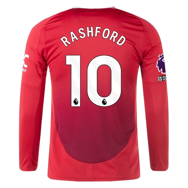 Men's Moisture - Wicking Golf Jerseys with UV Protection for Comfortable Rounds on the Courseadidas Manchester United Marcus Rashford Long Sleeve Home Jersey w/ EPL + No Room For Racism Patches24/25 (Red) Men's Moisture - Wicking Golf Jerseys with UV Protection for Comfortable Rounds on the Courseadidas Manchester United Marcus Rashford Long Sleeve Home Jersey w/ EPL + No Room For Racism Patches24/25 (Red)