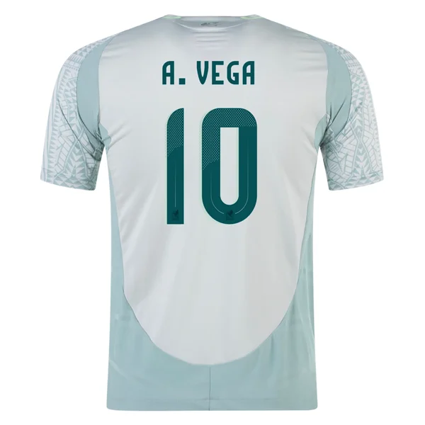 Men's Moisture - Wicking Golf Jerseys with UV Protection for Comfortable Rounds on the Courseadidas Mexico Alexis Vega Away Jersey 24/25 (Linen Green) Men's Moisture - Wicking Golf Jerseys with UV Protection for Comfortable Rounds on the Courseadidas Mexico Alexis Vega Away Jersey 24/25 (Linen Green)