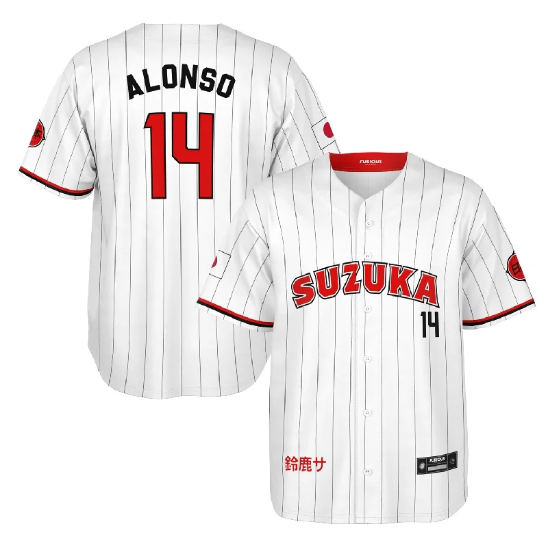 Men's Basketball Jerseys in Sleeveless Design for Enhanced Mobility on the CourtAlonso - Suzuka City Jersey Men's Basketball Jerseys in Sleeveless Design for Enhanced Mobility on the CourtAlonso - Suzuka City Jersey