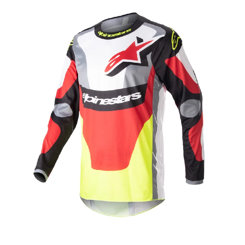 Men's Football Jerseys with Embroidered Club Badges for a Premium and Authentic AppealAlpinestars - 2023 Fluid Agent Red/Yellow Jersey