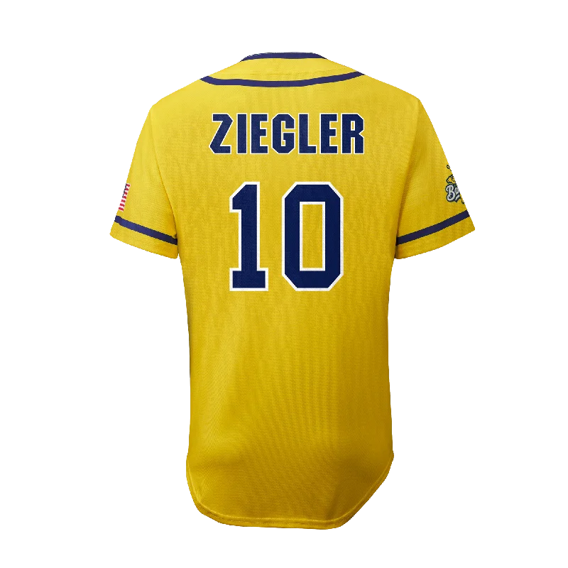 Men's Authentic Soccer Jerseys of National Teams for International Football EventsBananas Alex Ziegler #10 EvoShield Jersey - Yellow Men's Authentic Soccer Jerseys of National Teams for International Football EventsBananas Alex Ziegler #10 EvoShield Jersey - Yellow