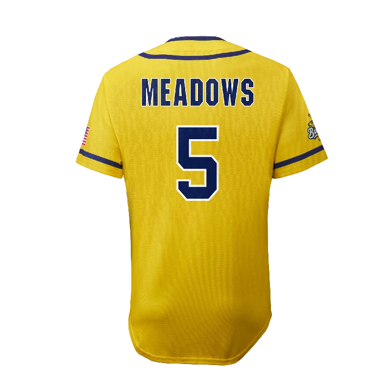 Men's Moisture - Wicking Lacrosse Jerseys with Mesh Panels for Optimal Performance on the FieldBananas DR Meadows #5 EvoShield Jersey - Yellow Men's Moisture - Wicking Lacrosse Jerseys with Mesh Panels for Optimal Performance on the FieldBananas DR Meadows #5 EvoShield Jersey - Yellow