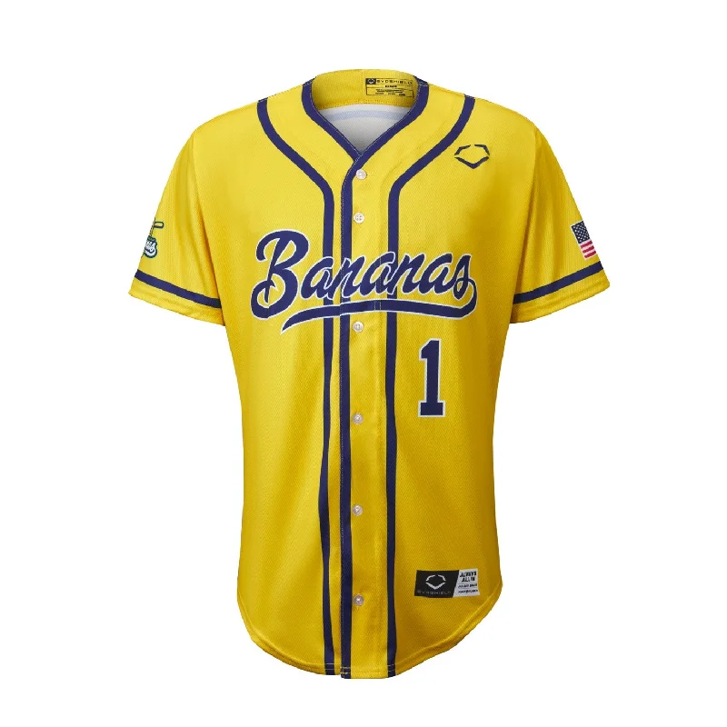 Men's Retro Soccer Jerseys of Famous Clubs from the 90s for Nostalgic Football EnthusiastsBananas EvoShield Jersey - Yellow Men's Retro Soccer Jerseys of Famous Clubs from the 90s for Nostalgic Football EnthusiastsBananas EvoShield Jersey - Yellow