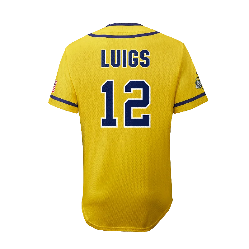 Men's Authentic Soccer Jerseys of National Teams for International Football EventsBananas Kyle Luigs #12 EvoShield Jersey - Yellow Men's Authentic Soccer Jerseys of National Teams for International Football EventsBananas Kyle Luigs #12 EvoShield Jersey - Yellow