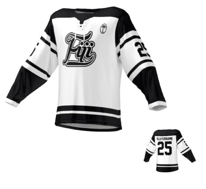 Men's Vintage American Football Jerseys of Legendary Teams for Collectors and FansFiji Rugby Classic Lace-Up Hockey Jersey Men's Vintage American Football Jerseys of Legendary Teams for Collectors and FansFiji Rugby Classic Lace-Up Hockey Jersey