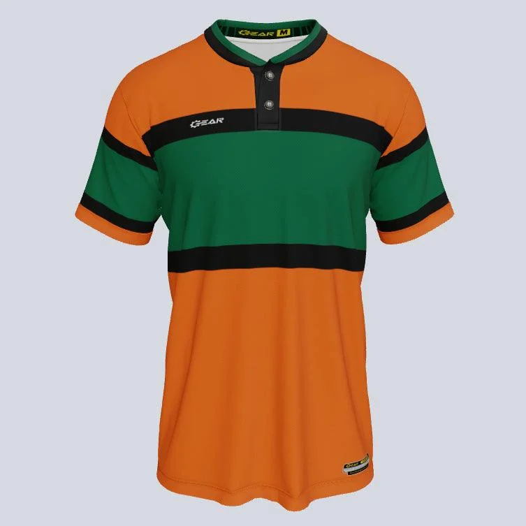 Men's Moisture - Wicking Golf Jerseys with UV Protection for Comfortable Rounds on the CourseClean Up Custom Two Button Baseball Jersey Men's Moisture - Wicking Golf Jerseys with UV Protection for Comfortable Rounds on the CourseClean Up Custom Two Button Baseball Jersey