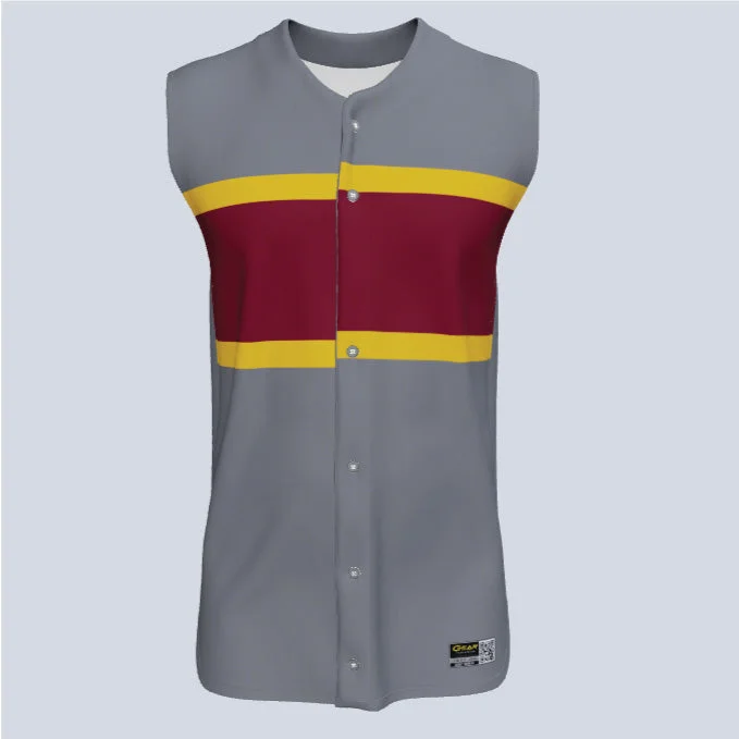 Men's Throwback Tennis Jerseys Inspired by Iconic Matches and PlayersFull Button Baseball Champion Custom Sleeveless Jersey Men's Throwback Tennis Jerseys Inspired by Iconic Matches and PlayersFull Button Baseball Champion Custom Sleeveless Jersey