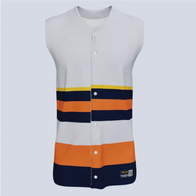 Men's Football Jerseys with Embroidered Club Badges for a Premium and Authentic AppealFull Button Baseball EchoDrive Custom Sleeveless Jersey