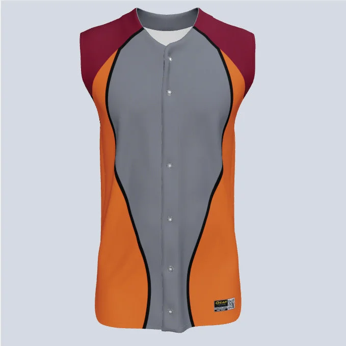 Men's Sustainable Organic Cotton Rugby Jerseys for Eco - Conscious Sports EnthusiastsFull Button Baseball Sox Custom Sleeveless Jersey Men's Sustainable Organic Cotton Rugby Jerseys for Eco - Conscious Sports EnthusiastsFull Button Baseball Sox Custom Sleeveless Jersey