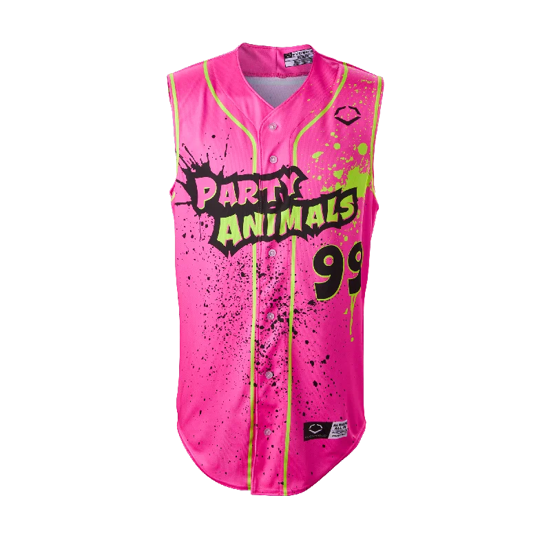 Men's Basketball Jerseys with Signature Player Logos for a Fan - Favorite LookParty Animals EvoShield Sleeveless Jersey - Pink Splatter Paint Men's Basketball Jerseys with Signature Player Logos for a Fan - Favorite LookParty Animals EvoShield Sleeveless Jersey - Pink Splatter Paint