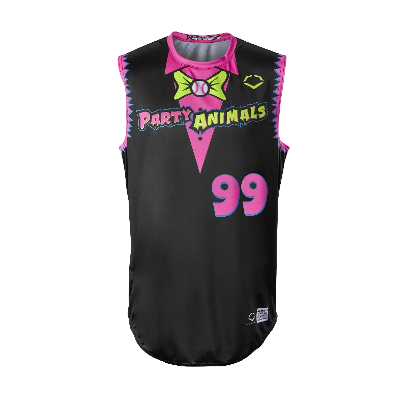 Men's Throwback Tennis Jerseys Inspired by Iconic Matches and PlayersParty Animals EvoShield Sleeveless Jersey - Black Tuxedo Men's Throwback Tennis Jerseys Inspired by Iconic Matches and PlayersParty Animals EvoShield Sleeveless Jersey - Black Tuxedo