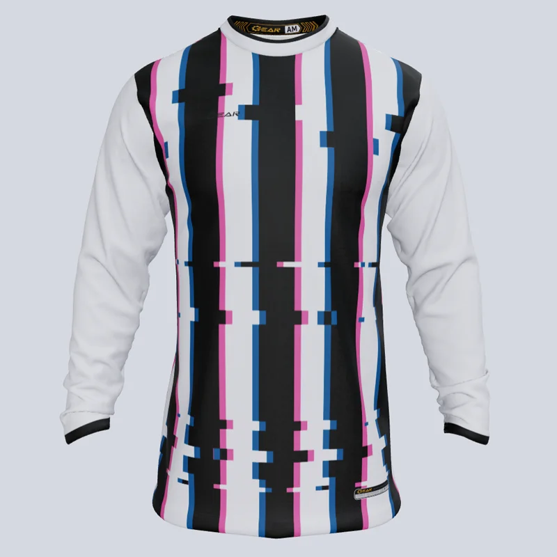 Men's Replica Hockey Jerseys of Star Players for Devoted Ice Hockey SupportersCustom Glitch Long Sleeve Jersey Men's Replica Hockey Jerseys of Star Players for Devoted Ice Hockey SupportersCustom Glitch Long Sleeve Jersey