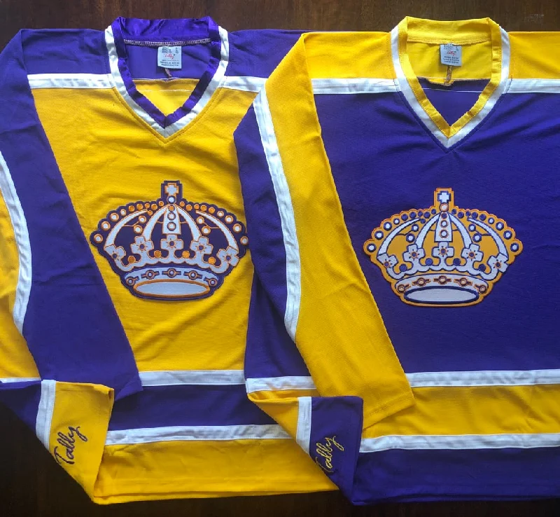 Men's Breathable Polyester Running Jerseys in Bright Neon Colors for High - Visibility WorkoutsCustom Hockey Jerseys with the Kings Twill Logo Men's Breathable Polyester Running Jerseys in Bright Neon Colors for High - Visibility WorkoutsCustom Hockey Jerseys with the Kings Twill Logo