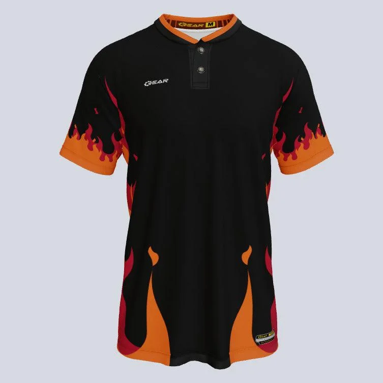 Men's Limited - Edition Cricket Jerseys Commemorating Historic Matches for Die - Hard Cricket LoversFire Custom Two Button Baseball Jersey