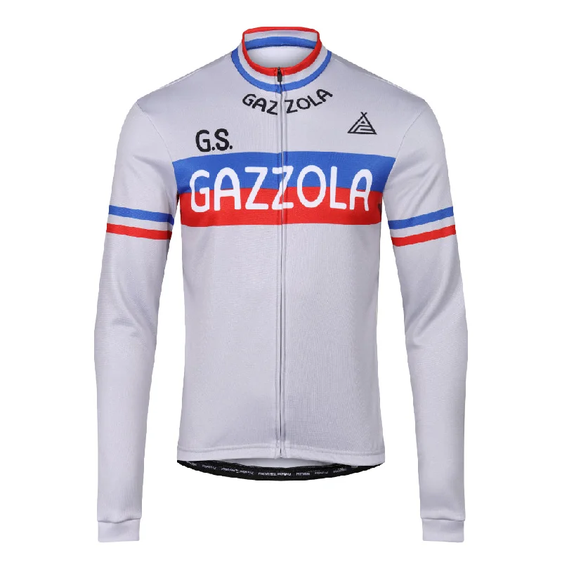 Men's Breathable Polyester Running Jerseys in Bright Neon Colors for High - Visibility WorkoutsGazzola Retro Long Sleeve Jersey Men's Breathable Polyester Running Jerseys in Bright Neon Colors for High - Visibility WorkoutsGazzola Retro Long Sleeve Jersey